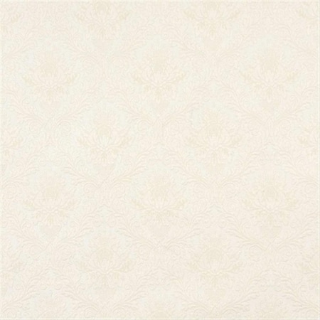 Designer Fabrics 54 in. Wide Ivory White, Floral Jacquard Woven Upholstery Grade Fabric E537